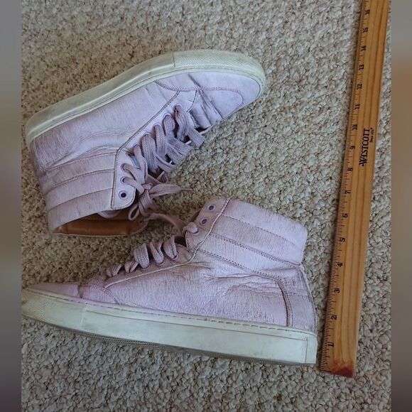 Koio Italy High-Top leather Sneakers in Light Purple size 38 - Picture 8 of 12